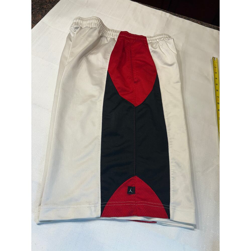 Air Jordan Basketball Shorts White/Red/Black Men's Size M